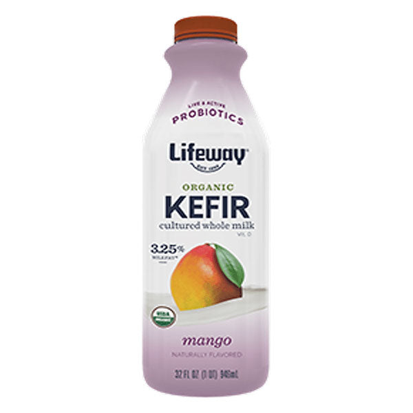 Organic Kefir Whole Milk Mango – 32 fl oz (946ml)
